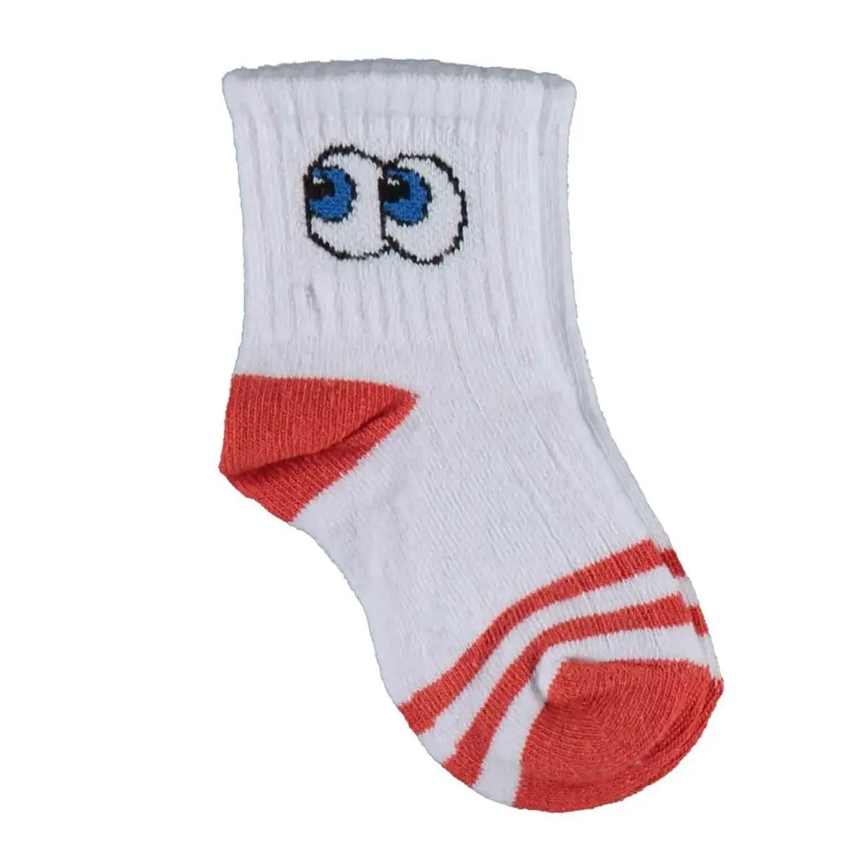 Bibaby Organik Çorap Soket Kısa Eyes Kiremit Bibaby Organik Çorap Soket Kısa Eyes Kiremit