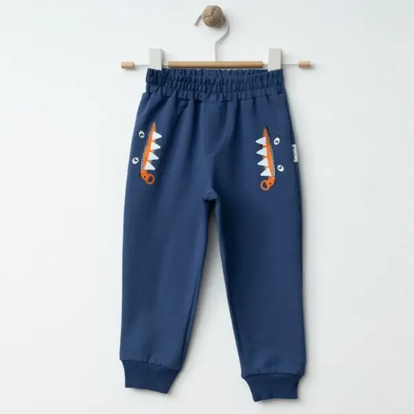 Winimo Eşofman Altı Canavar Baskılı İndigo