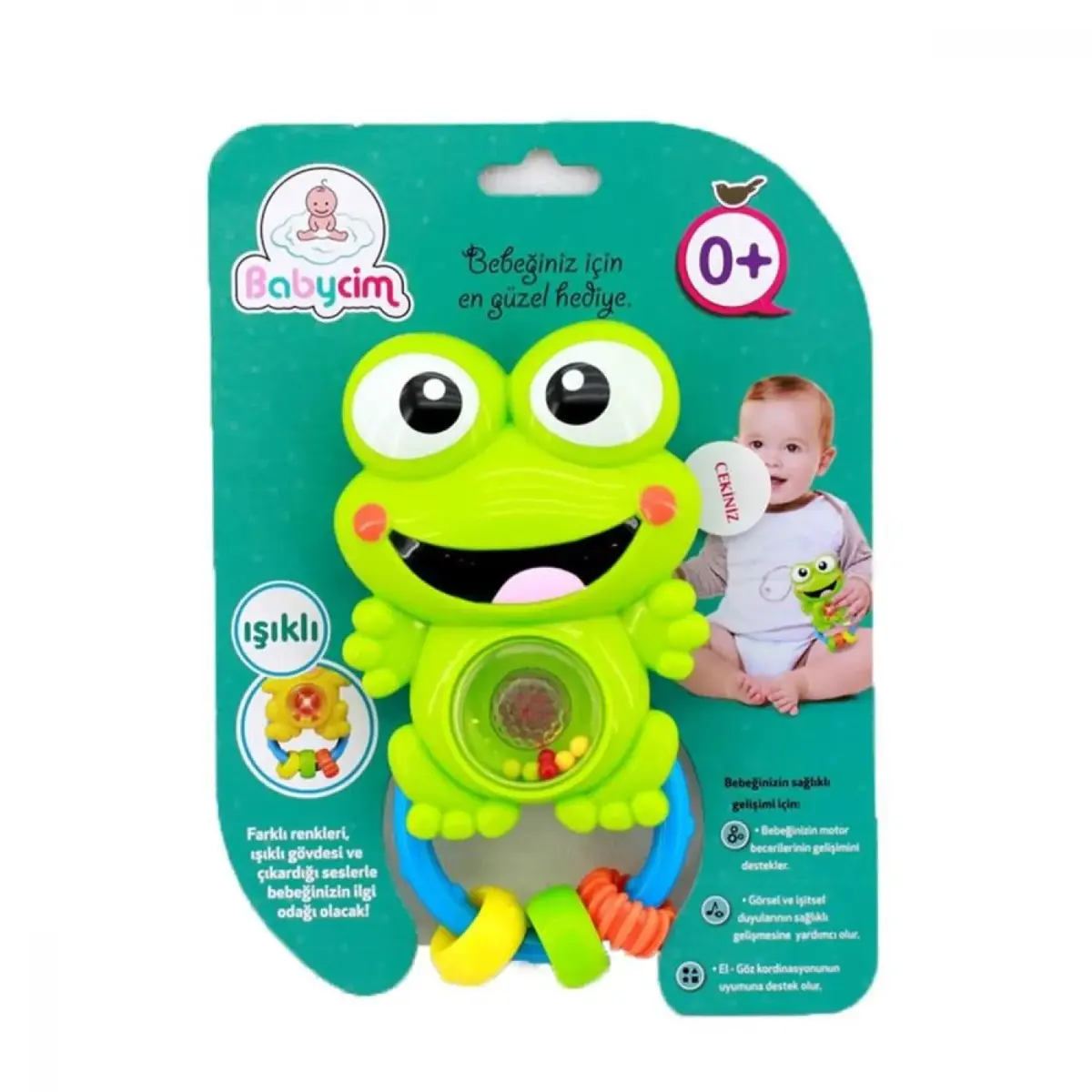 Babycim Kurbağa Çıngırak Sesli