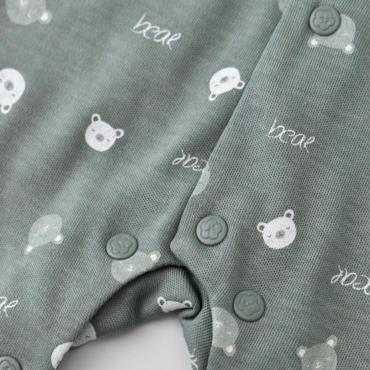 Bibaby Organik Tulum Hug Me Bear Yeşil