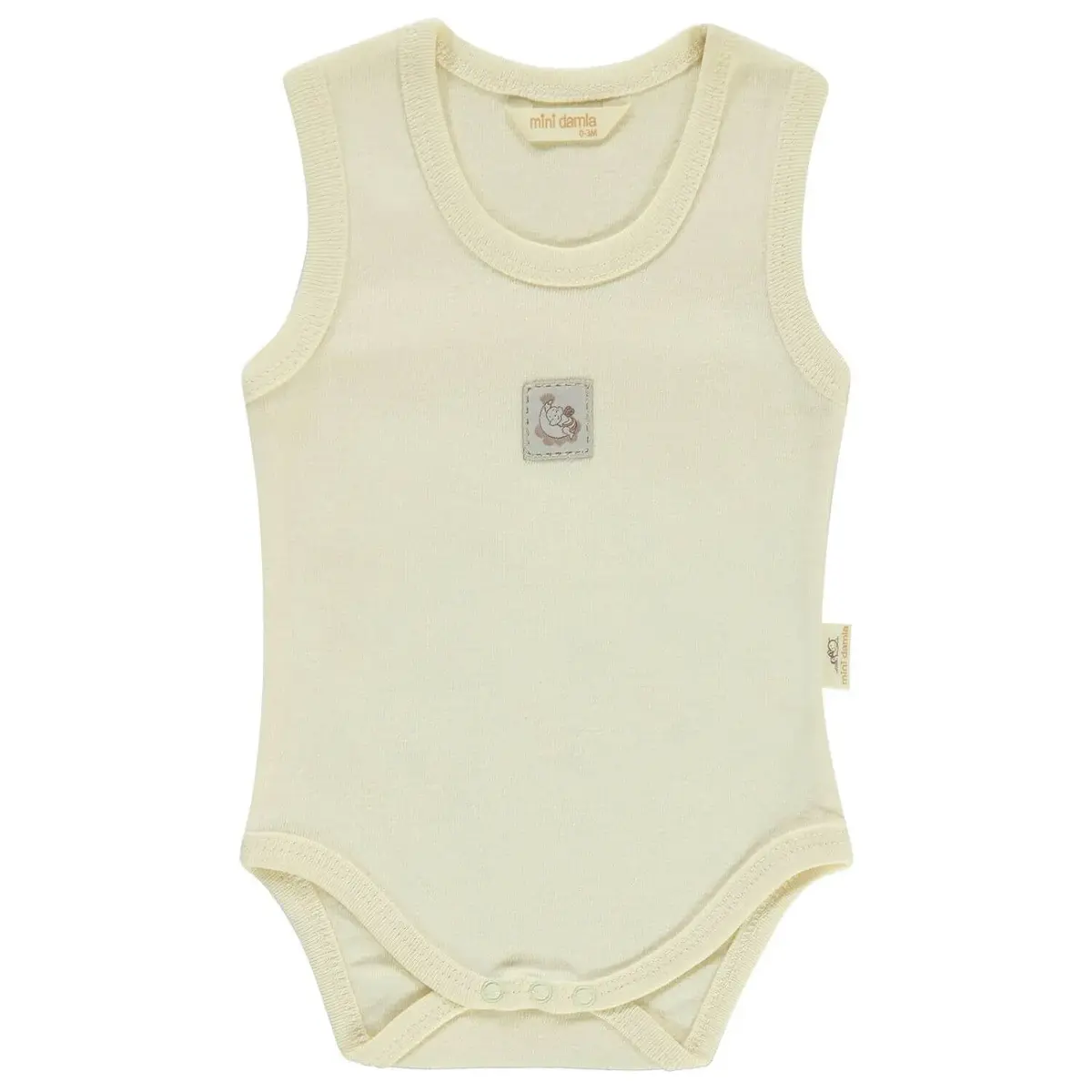 Mini Damla Body Askılı Armalı Ekru