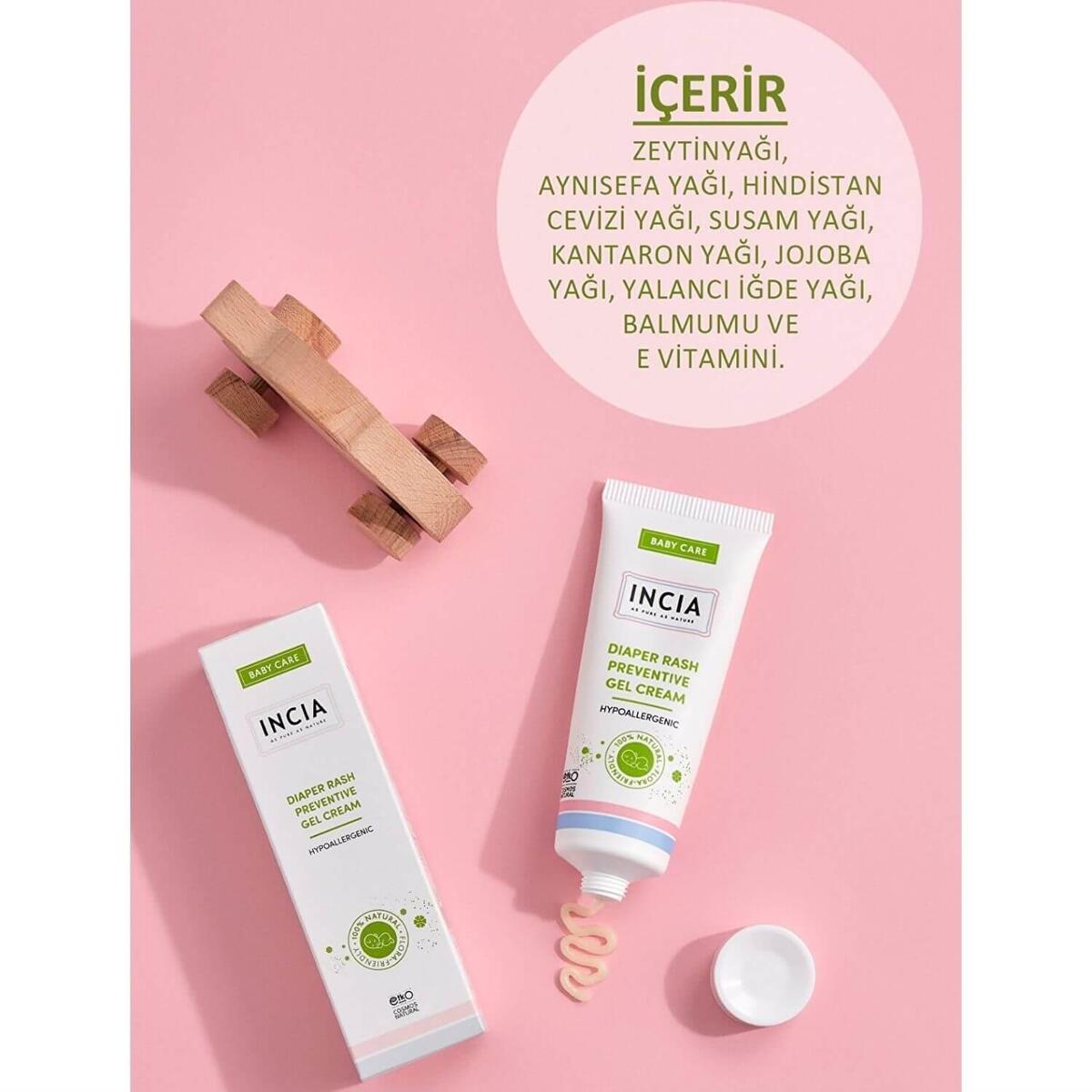 Incia Doğal Pişik Önleyici Jel Krem 60 ml