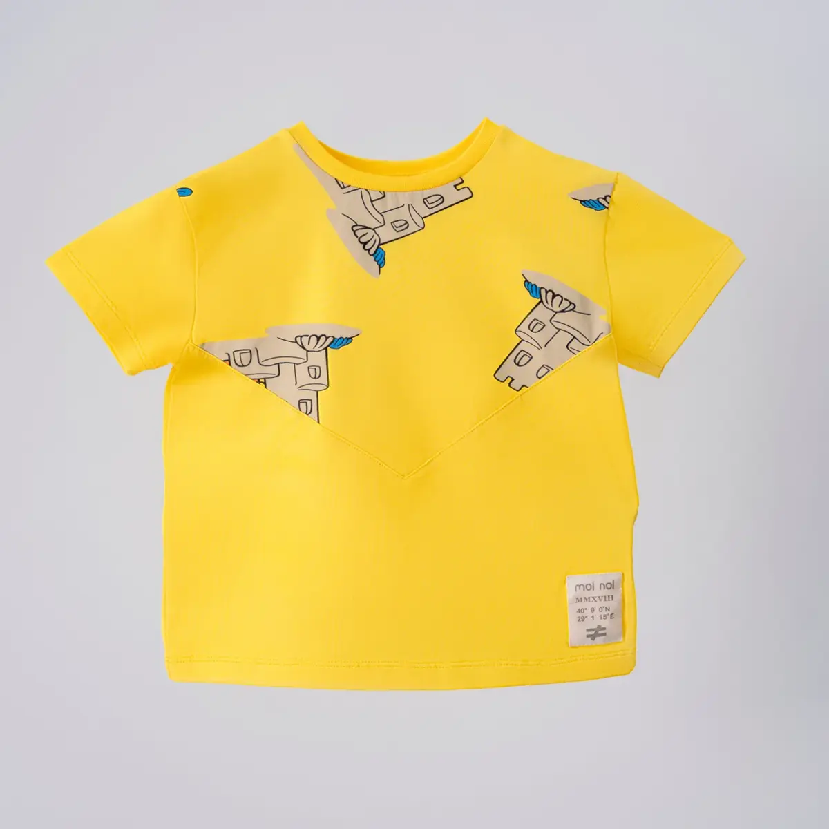 Moi Noi T-Shirt Üçgen Sarı