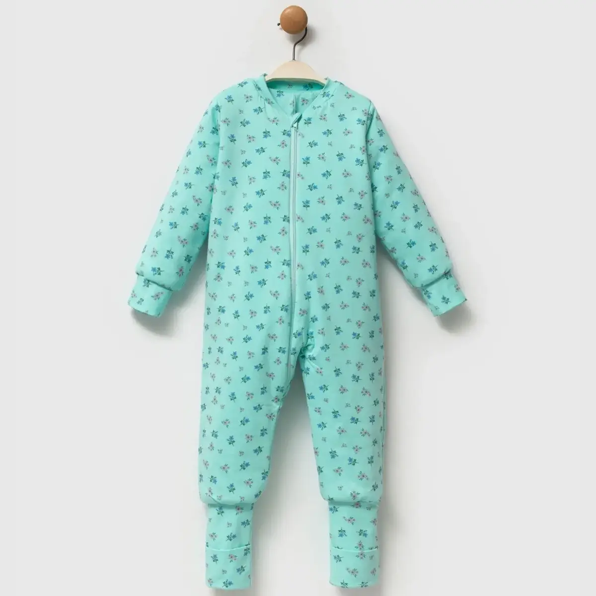 Ella Bonna Uyku Tulumu Çoraplı 2,5 Tog Mint Çiçek