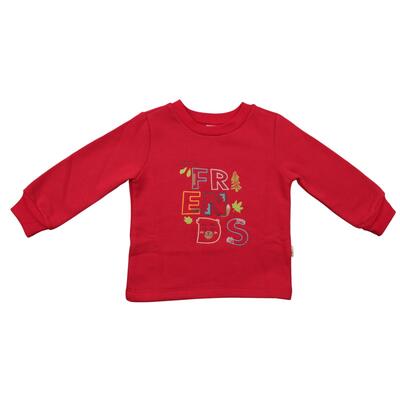 Mini Damla Sweatshirt Friend Kırmızı