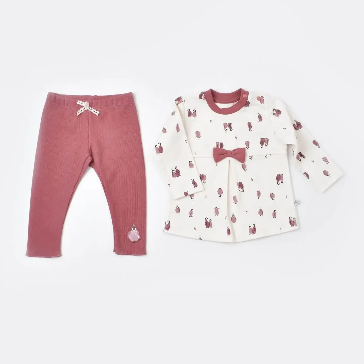 Bibaby Organik 2li Takım Little Love Rose Dry