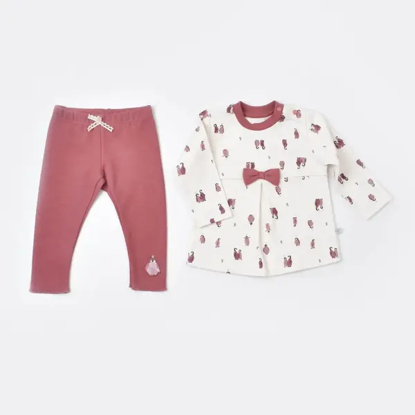 Bibaby Organik 2li Takım Little Love Rose Dry