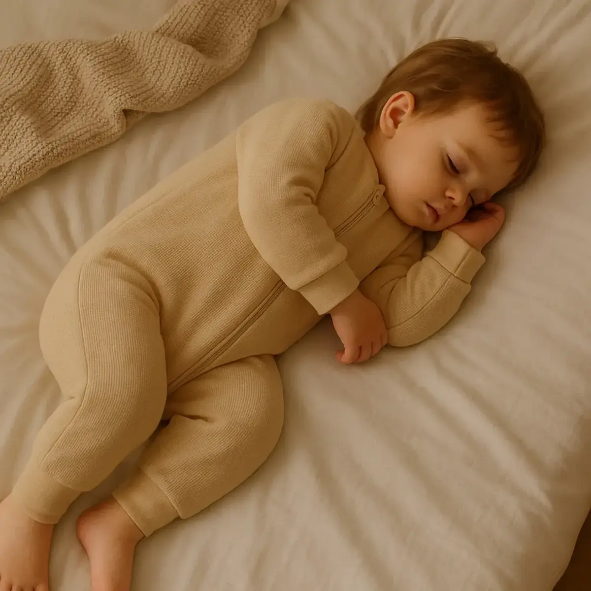 Moi Noi Uyku Tulum Waffle Sarı