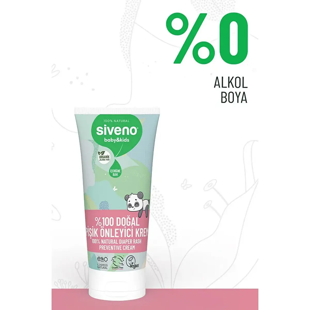 Siveno %100 Doğal Bebek Pişik Önleyici Jel Krem 50ml