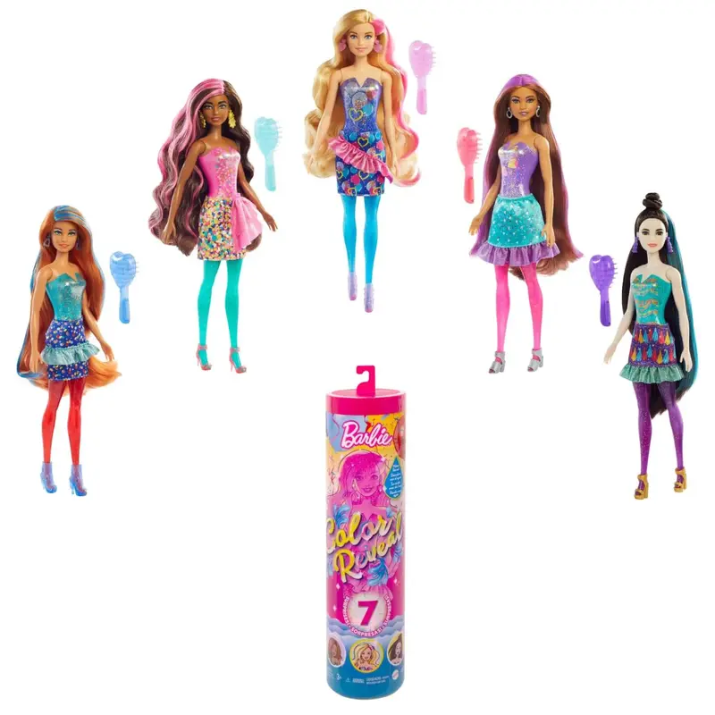 Barbie Renk Değiştiren Sürpriz Bebekler Barbie Parti Serisi