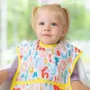 Babyjem Baskılı BLW Kolsuz Mama Önlüğü Harf Desenli