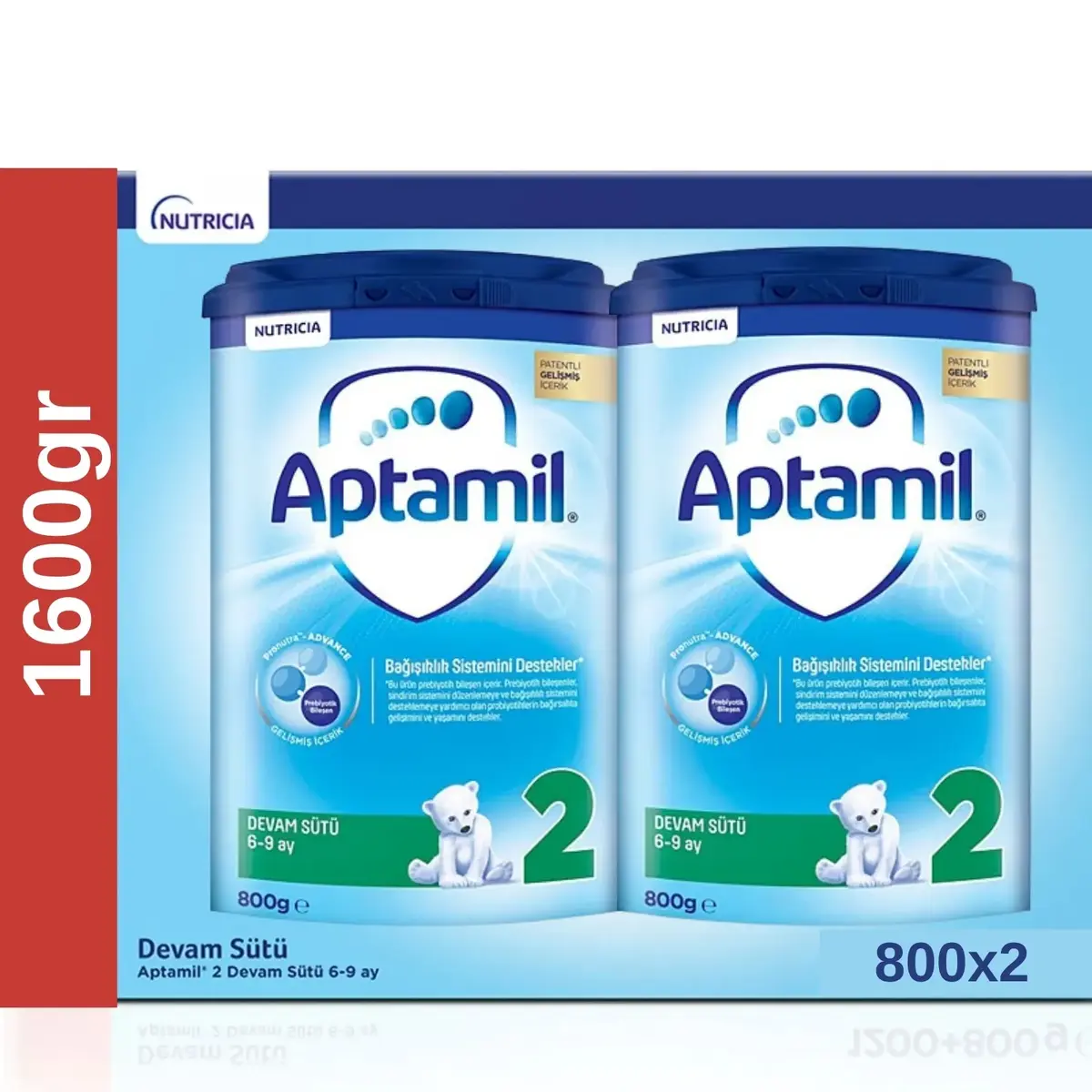 Aptamil 2 Devam Sütü 800 gr x2