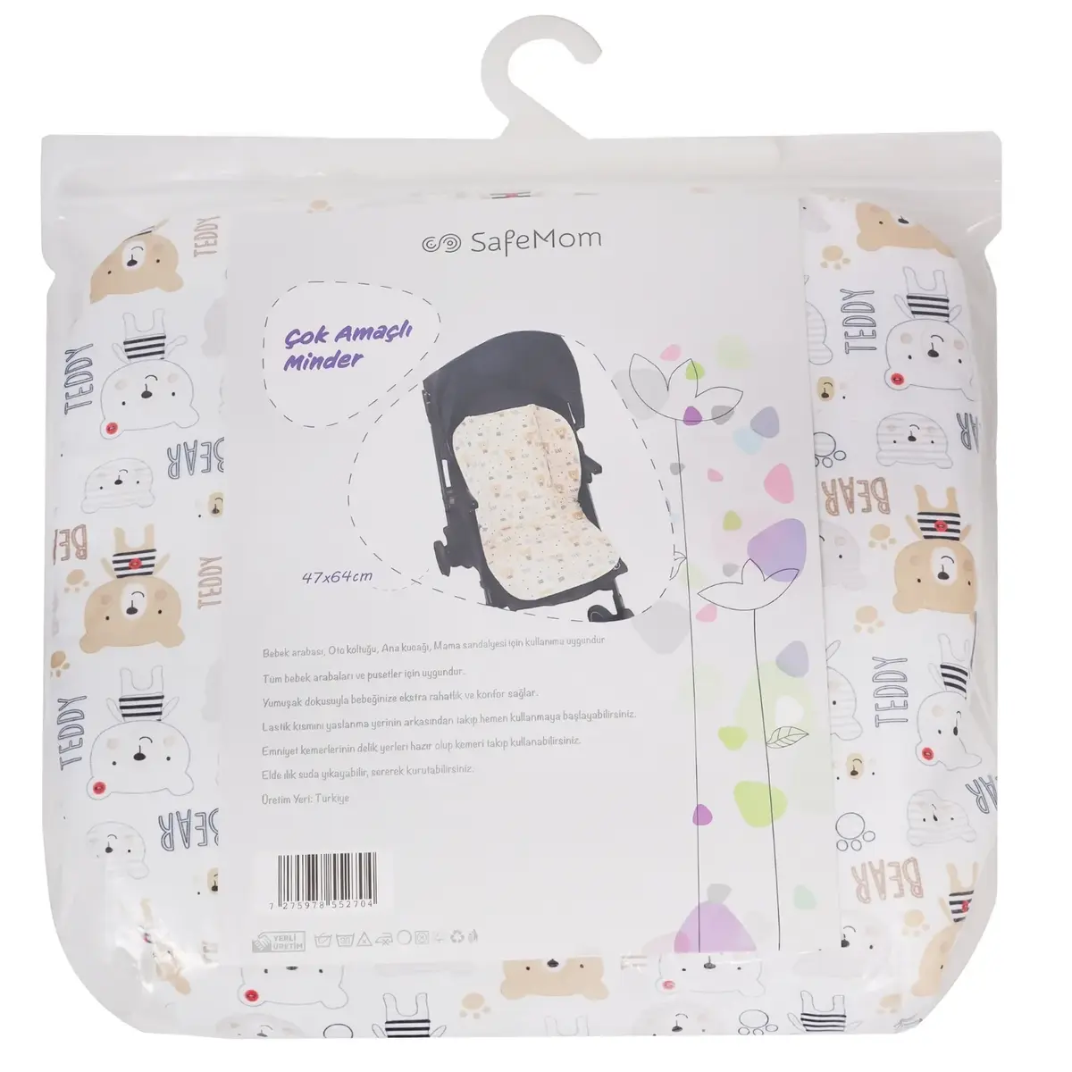 Safemom 4 in 1 Çok Amaçlı Minder Ayıcık