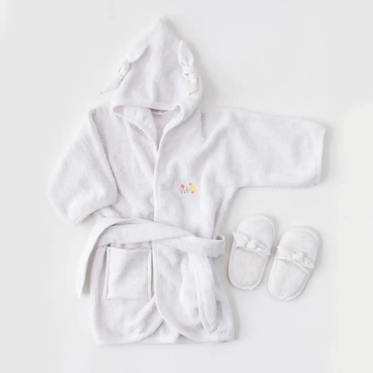 Andy Wawa Bornoz Takımı Baby Home Beyaz