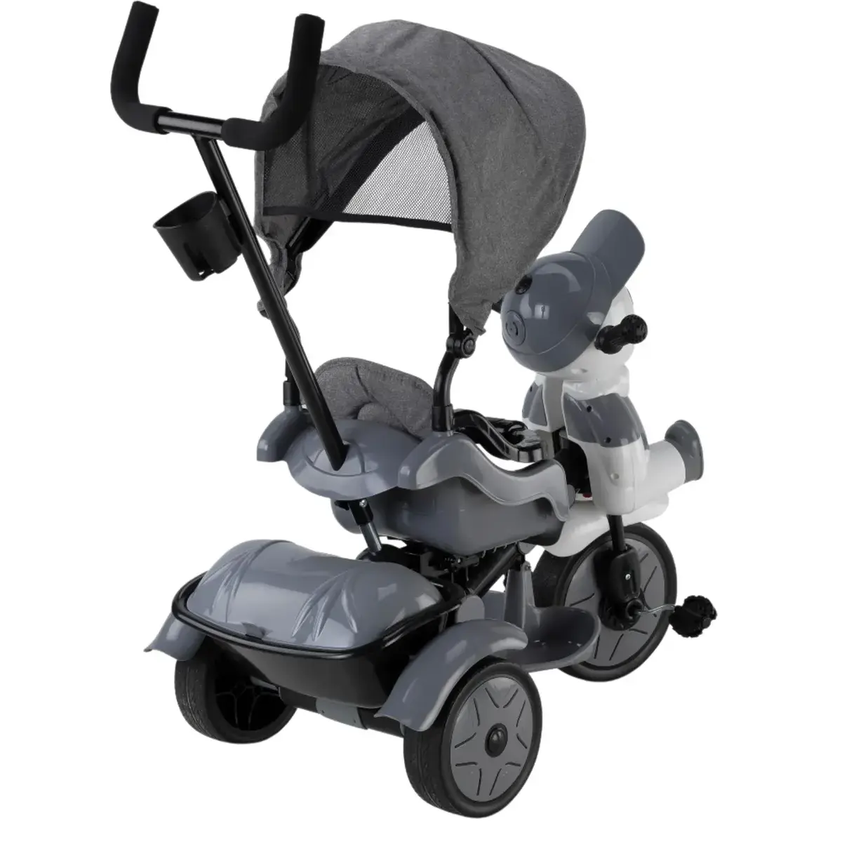 Babyhope Yupi Triycle Lüx Üç Tekerlikli Bisiklet Gri