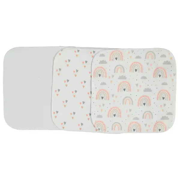 Bibaby Organik Mendil 6lı Rainbow Ekru