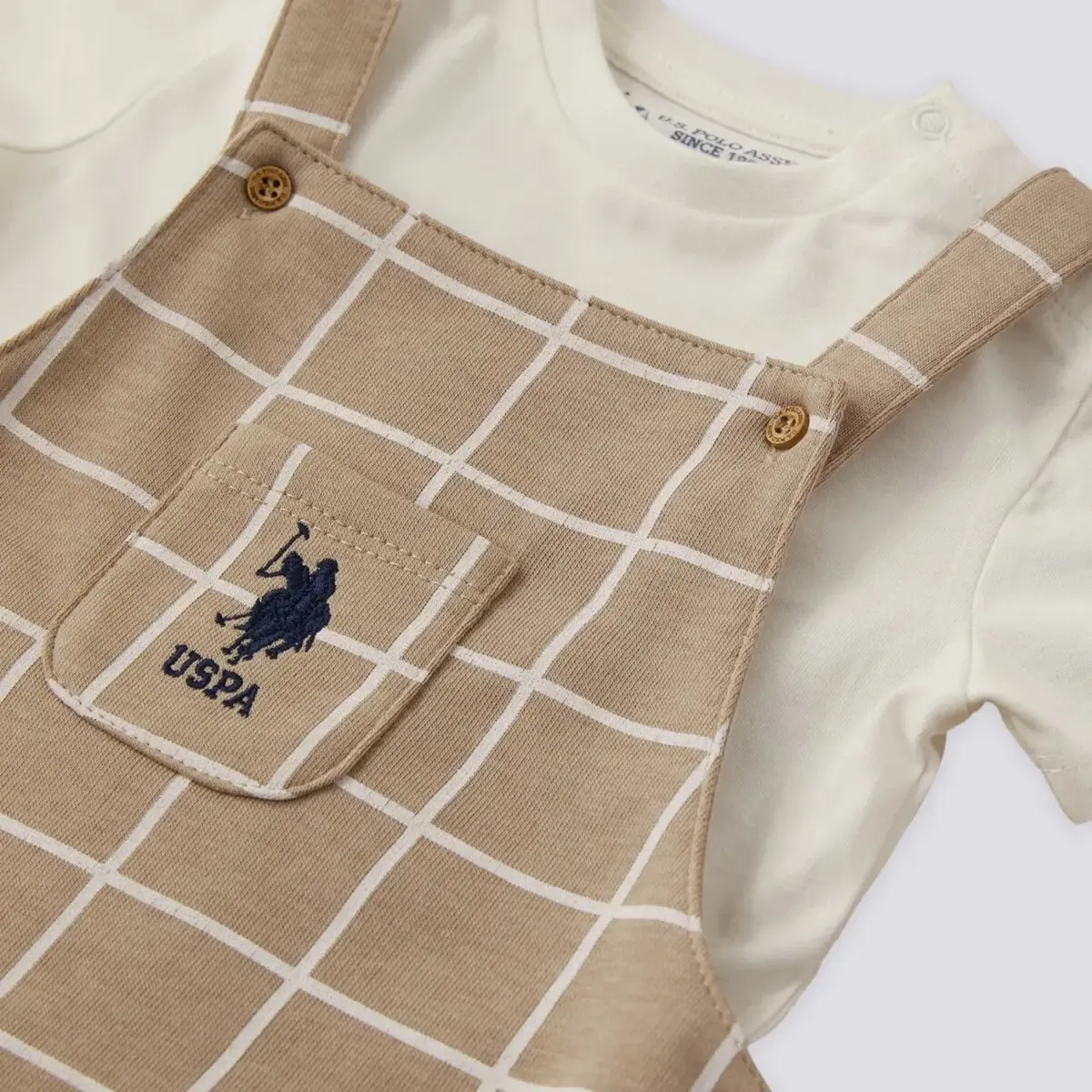 U.S. Polo 2li Takım Kısa Kol Kum