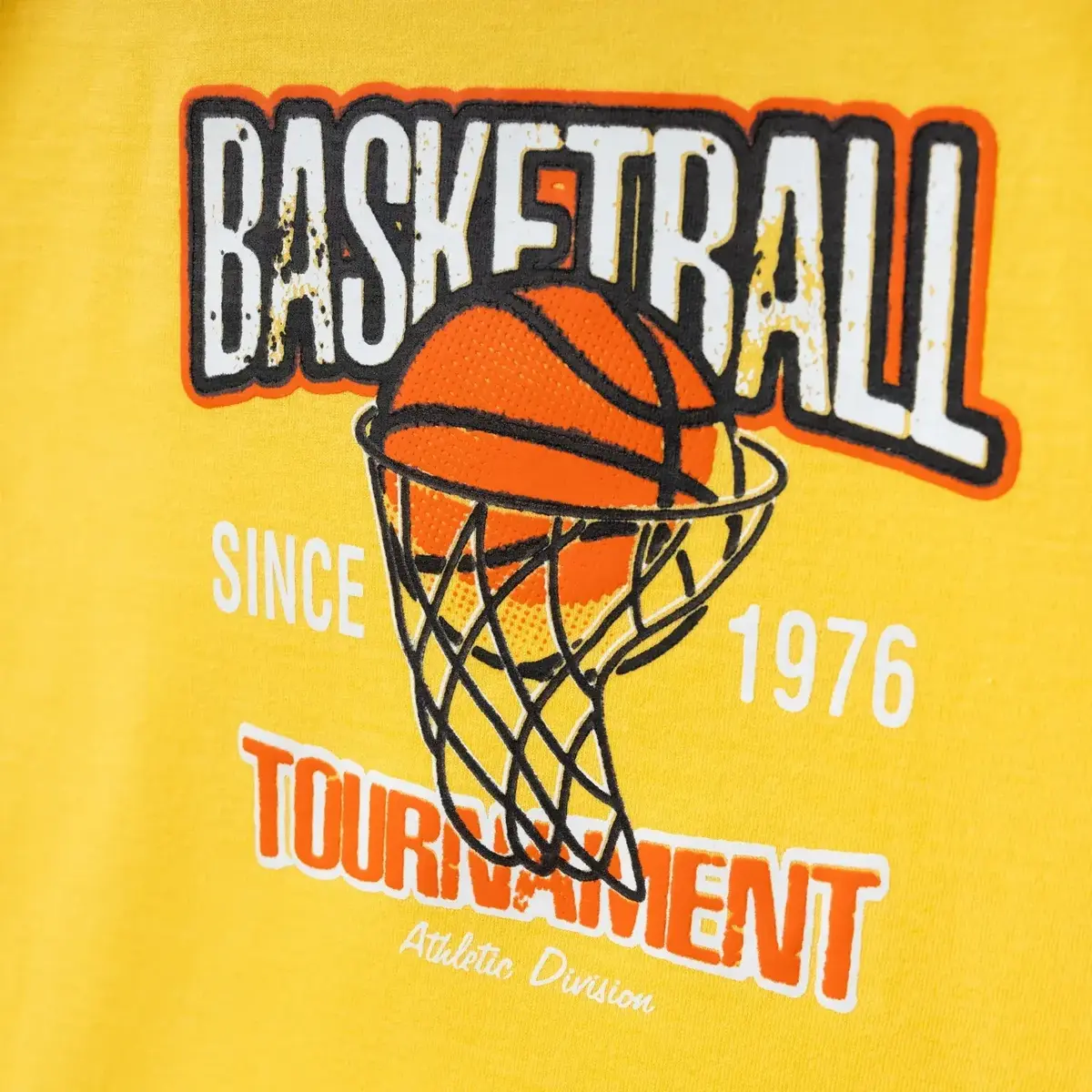 Winimo T-Shirt Basketball Baskılı Sarı