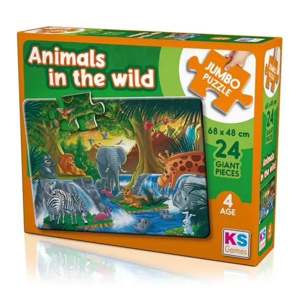 KS Games Animal in the wild Jumbo Puzzle 12 Parça