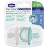 Chicco Physioforma Luxe Emzik 2li 6-16 Ay Erkek 2li