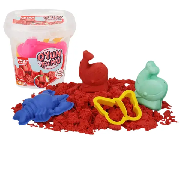 Crafy Oyun Kumu Seti Kırmızı 350 g