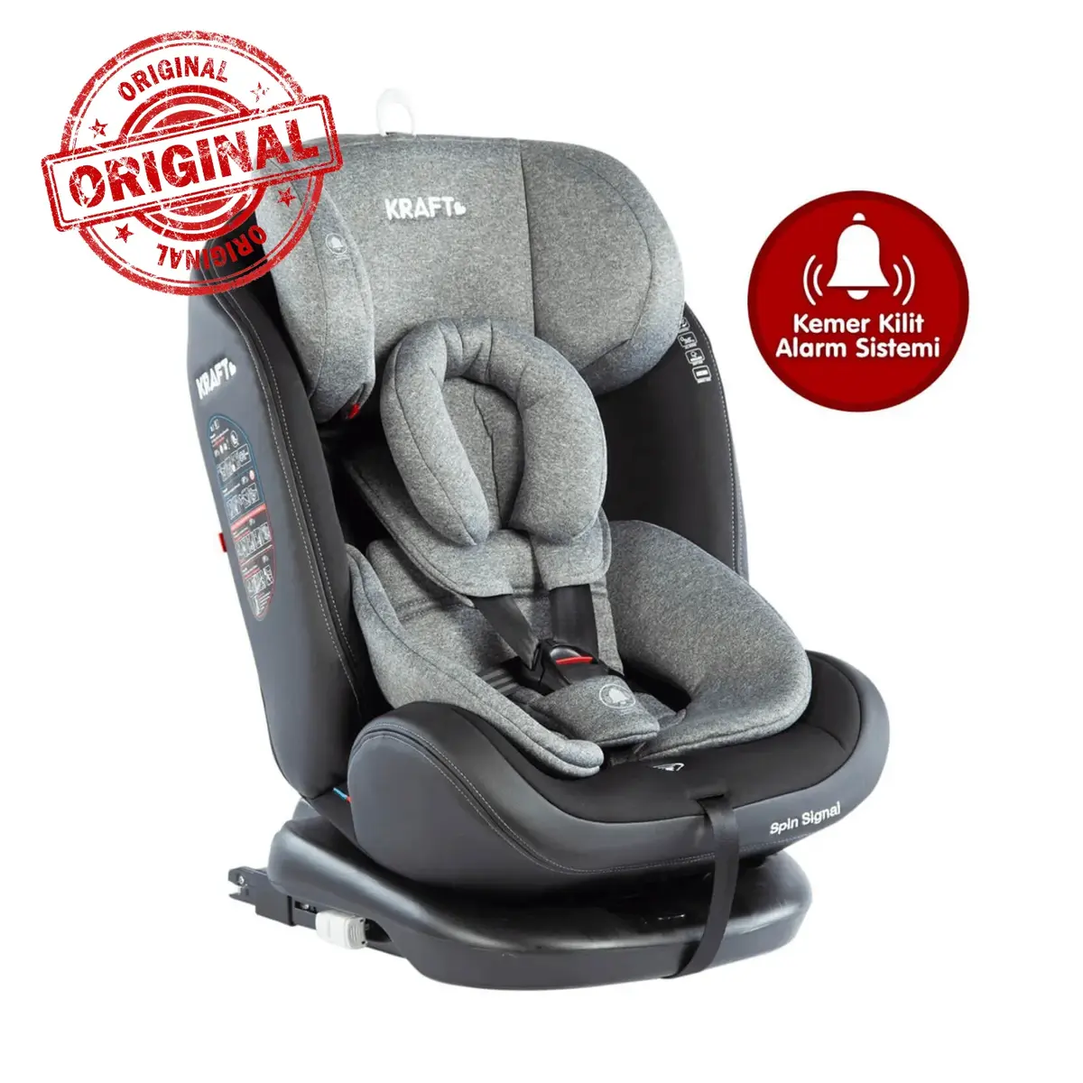 Kraft Spin Signal Oto Koltuğu 0-36 Kg Light Grey