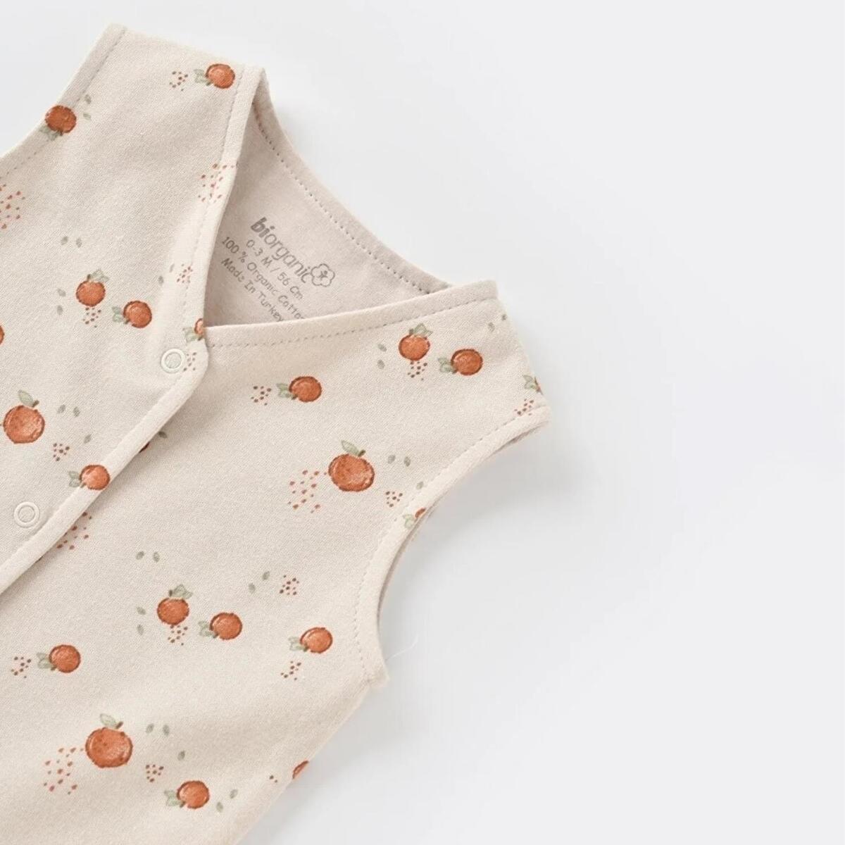 Bibaby Organik Yelek Summer Fruit Light Cream