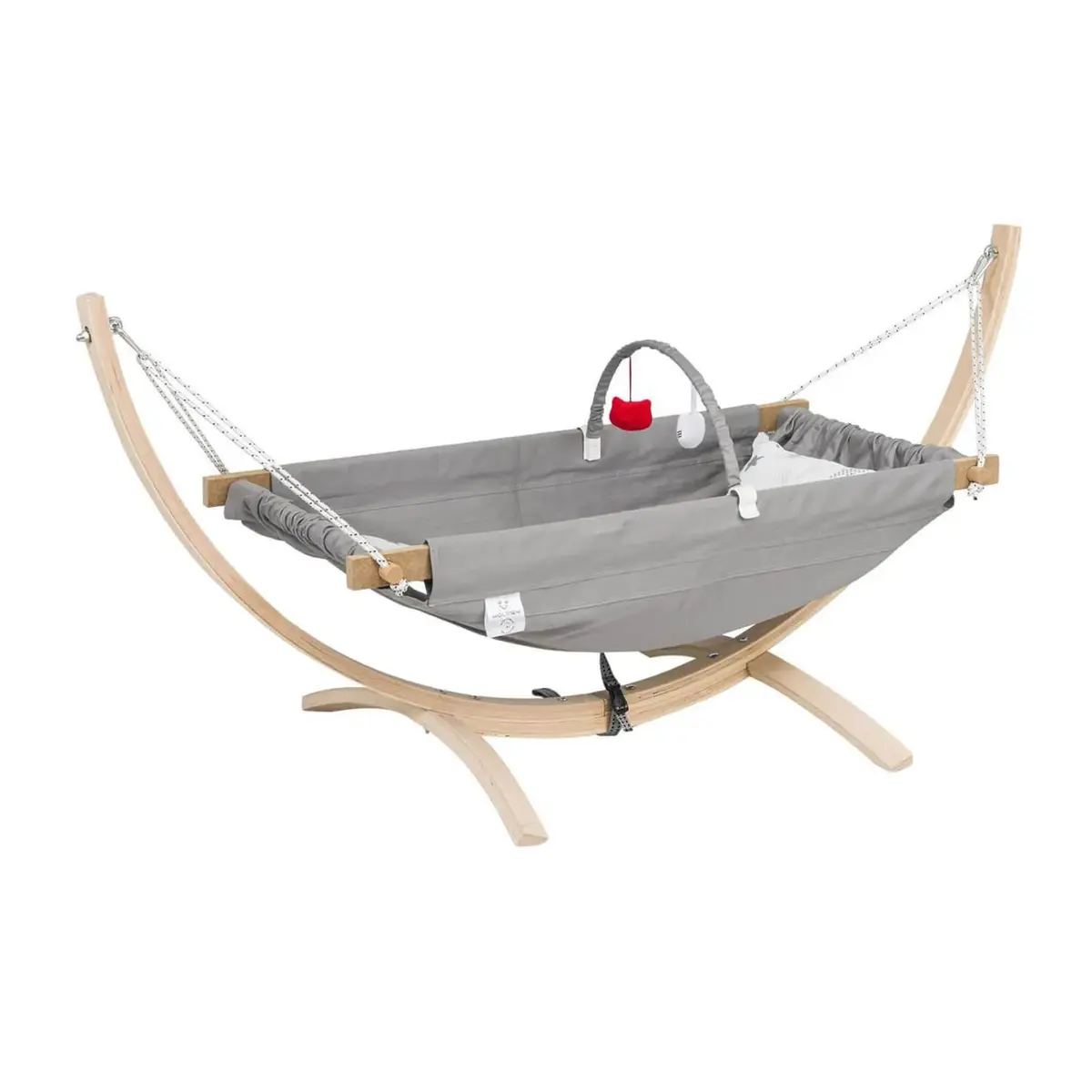 Holmen Fethiye Ahşap Hamak Cibinlikli Gri Holmen Fethiye Ahşap Hamak Cibinlikli Gri