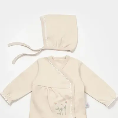 Bibaby Külot 3lü Canvas Flowers Girl Baby Latte