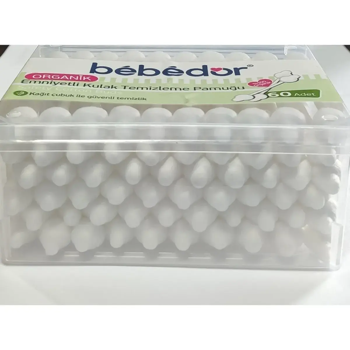 Bebedor Emniyetli Kulak Temizleme Çubuğu 60lı