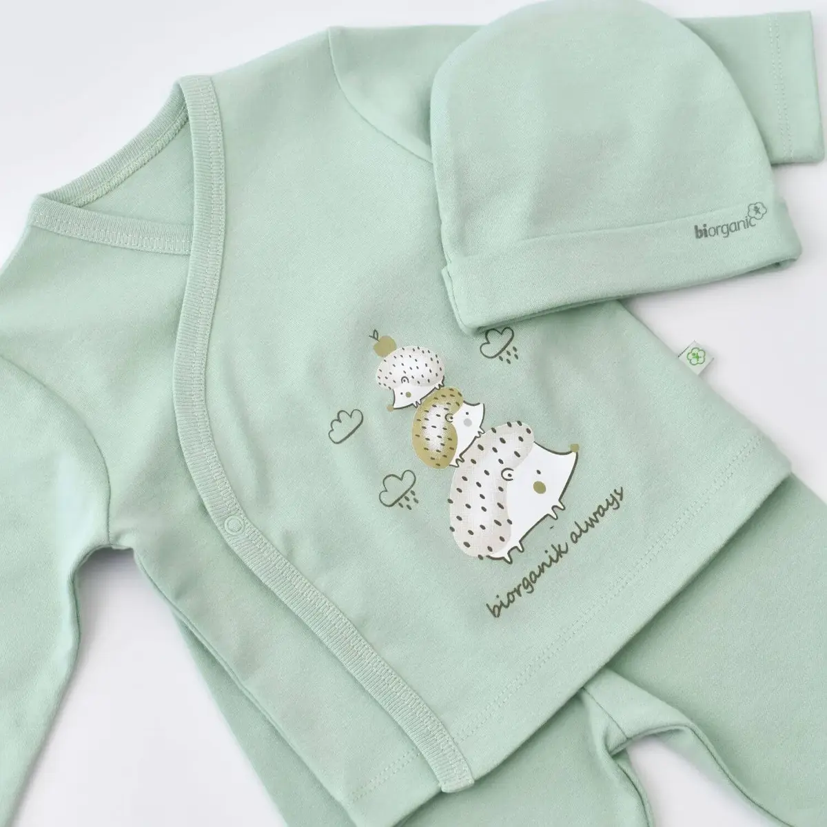 Bibaby Organik Hastane Çıkışı 5li Happy Always Yeşil