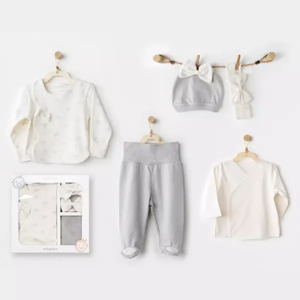 Andy Wawa Hastane Çıkışı 5li Baby Bow Bliss Ekru