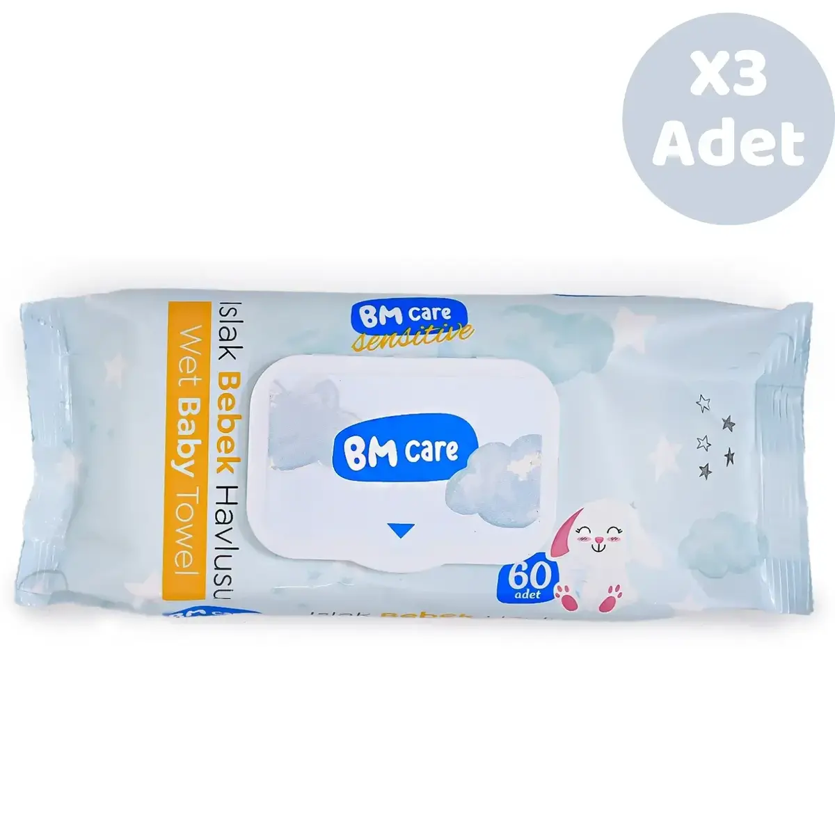 BM Care Sensitive Islak Havlu 3x60lı
