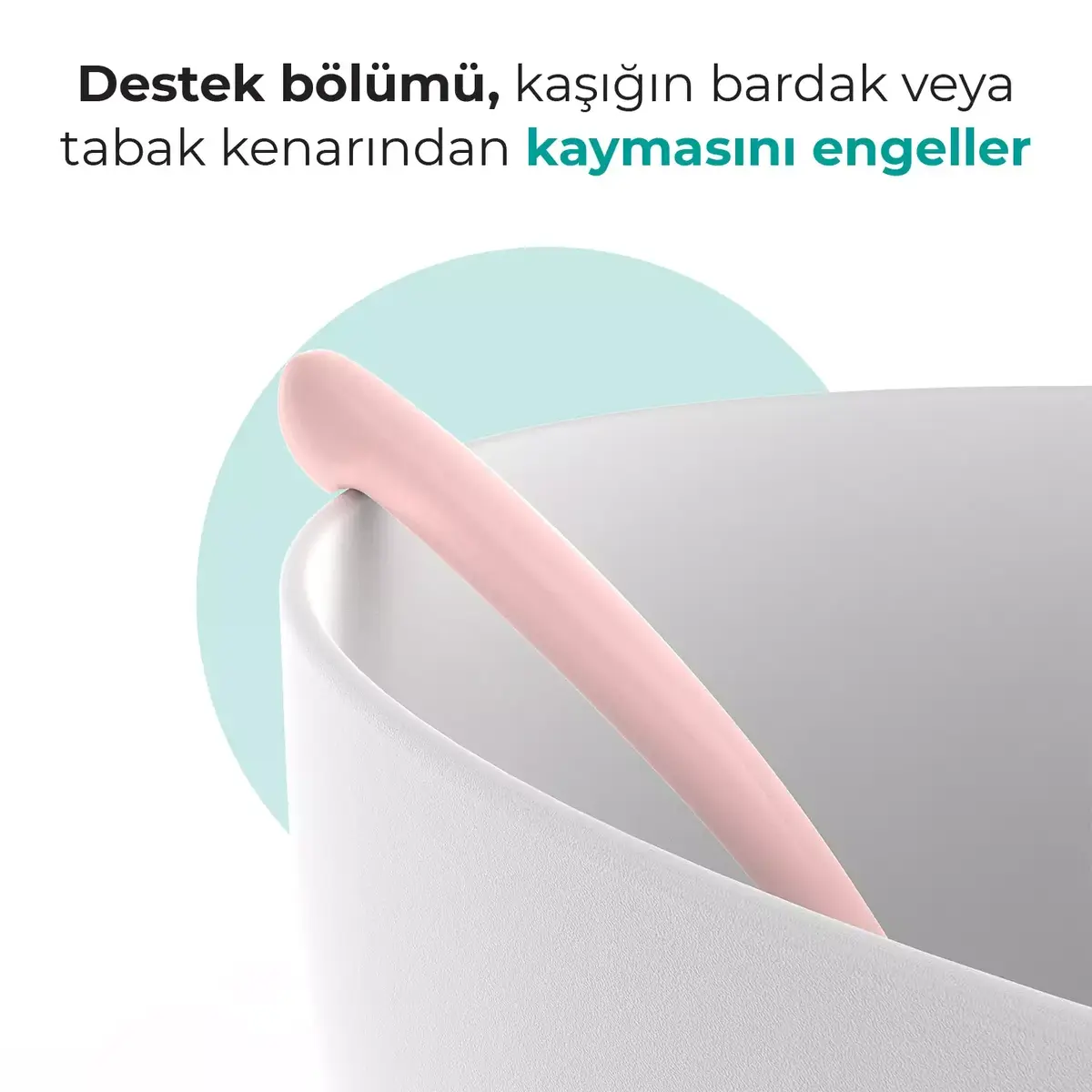 Mamajoo Beslenme Kaşığı ve Saklama Kutusu Powder Pink
