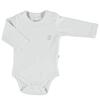 Bibaby Organik Body Uzun Kol Basic Nature Beyaz