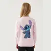 Stitch Sweatshirt Toz Pembe