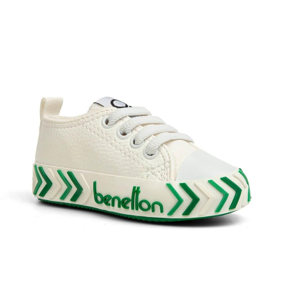 Benetton Ayakkabı Spor Beyaz - Yeşil