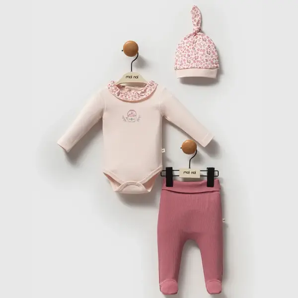 Moi Noi Zıbın Takımı 3lü Tea Mürdüm