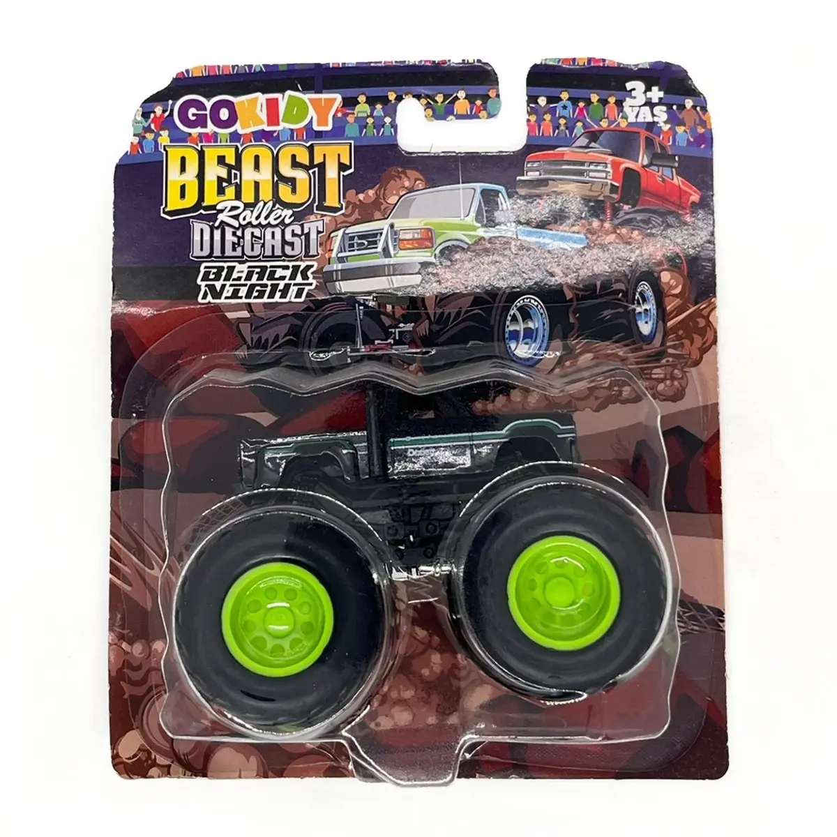 Gokidy Beast Roller Diecast-Black Night