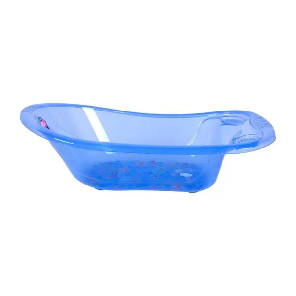 Sevi Bebe Giderli Bebek Banyo Küveti Desenli Şeffaf Mavi (Yeni)