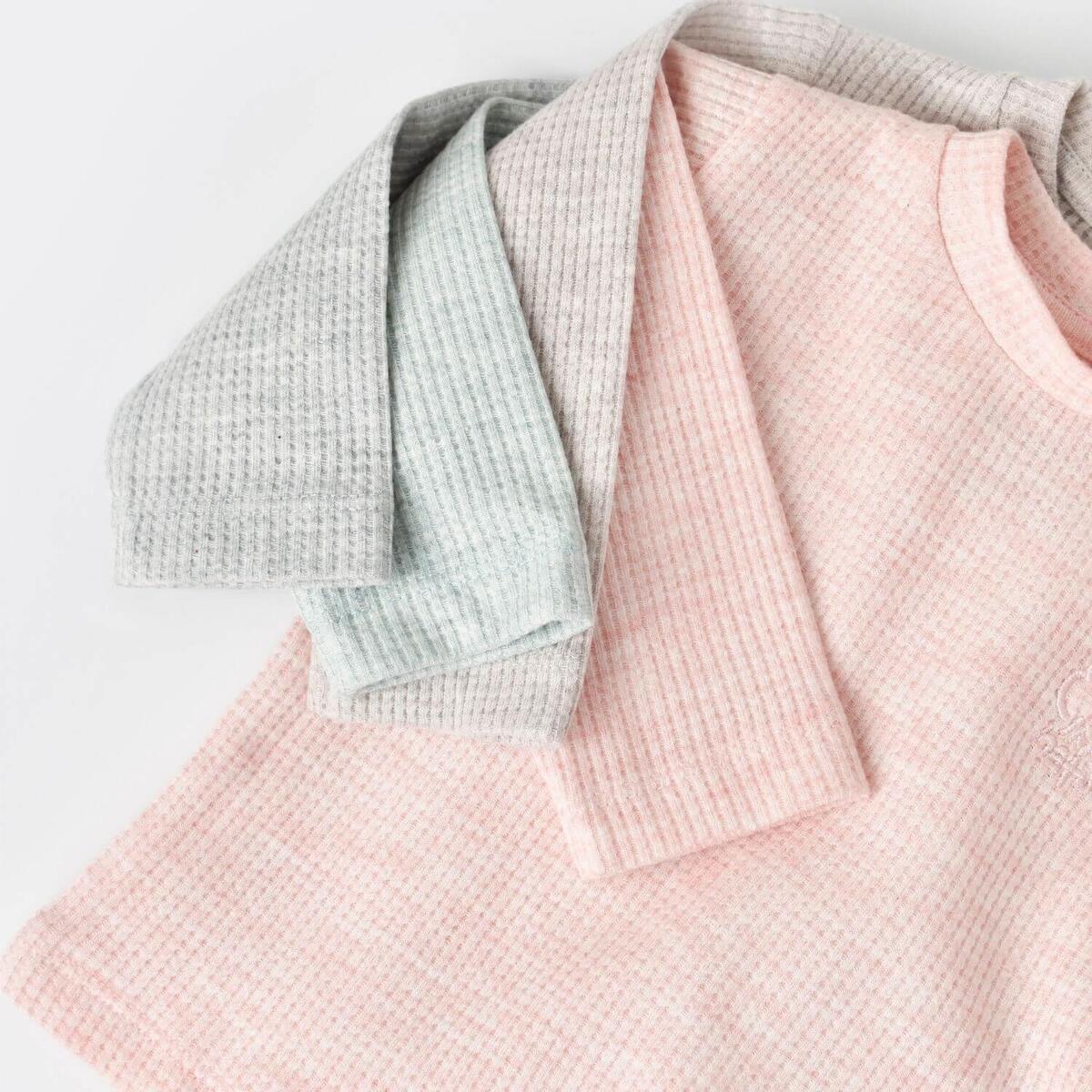 Bibaby Organik 2li Takım Nature In Waffle Gri Melanj