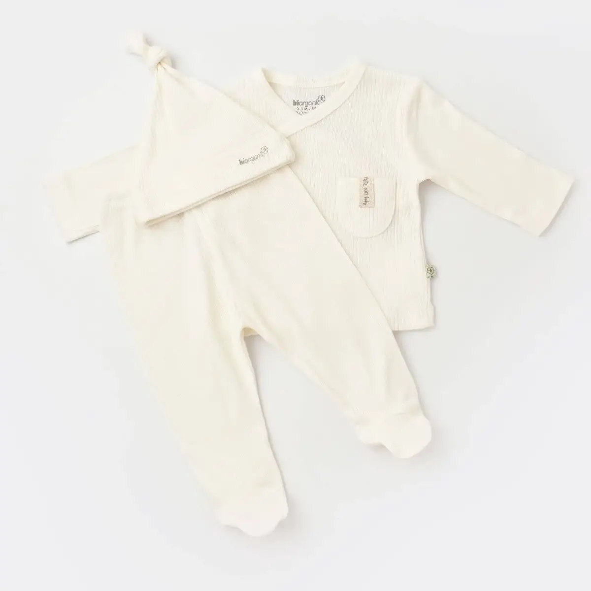 Bibaby Organik Zıbın 3lü Soft Modal Ekru