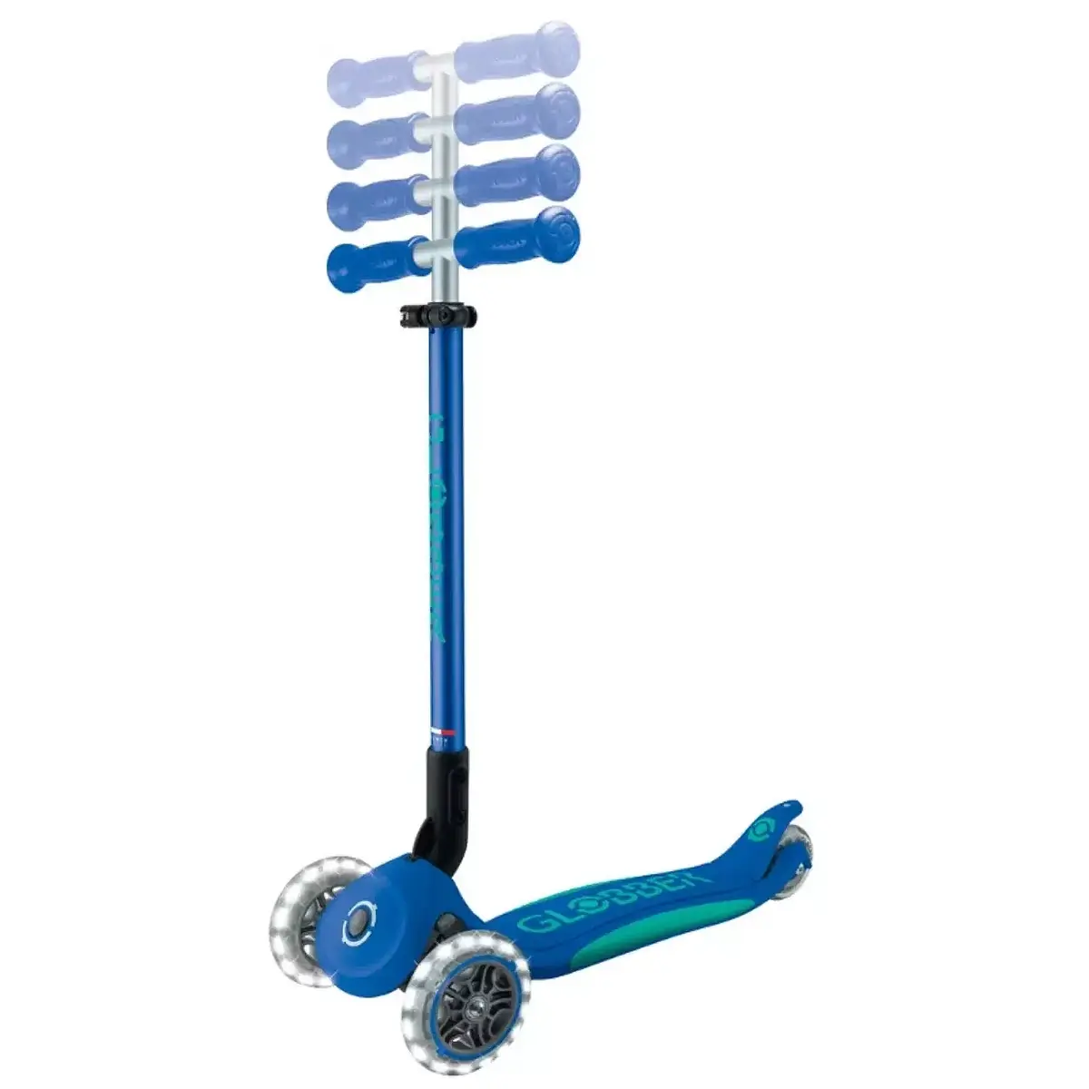Globber Elite Deluxe Işıklı Scooter Lacivert