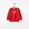 Bebolly Sweatshirt Happy Baskılı Kırmızı
