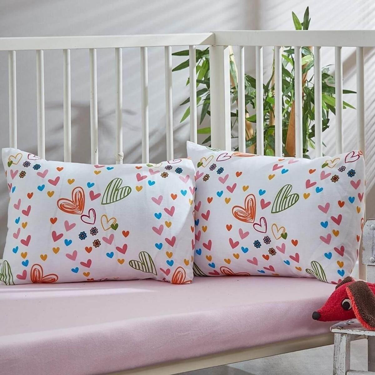 Penye Bebek Çarşaf Ve Yastık Kılıfı Baby Love 60*120
