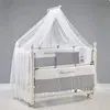 Meltem Smart Kral Beşik 60x120 cm Beyaz- Moon Gri