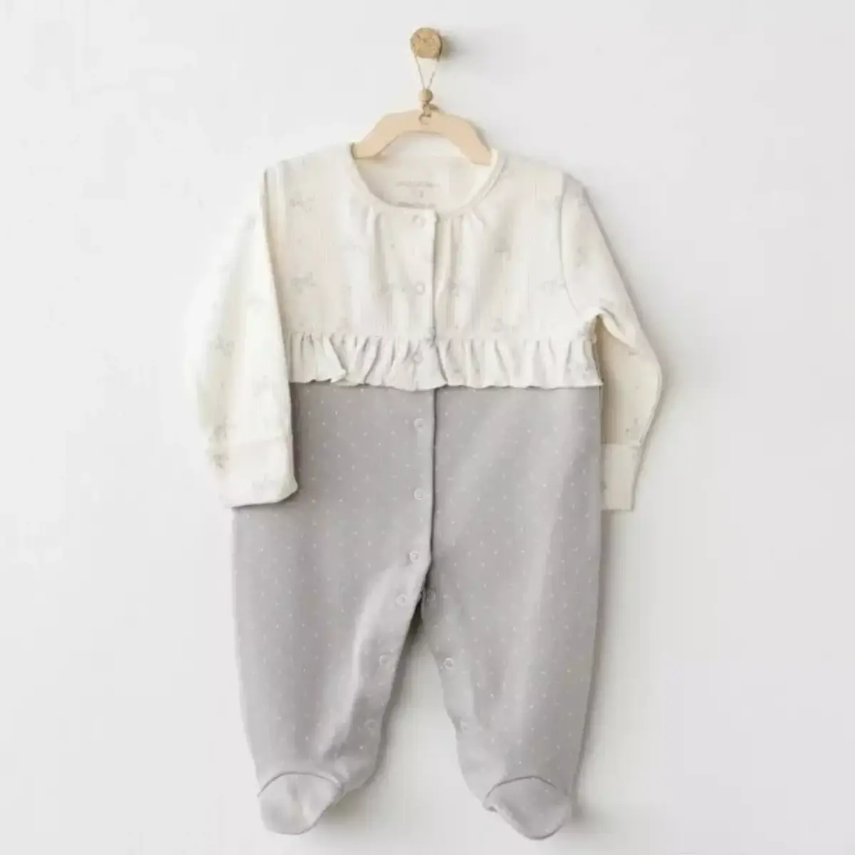 Andy Wawa Tulum Baby Bow Bliss Ekru - Gri