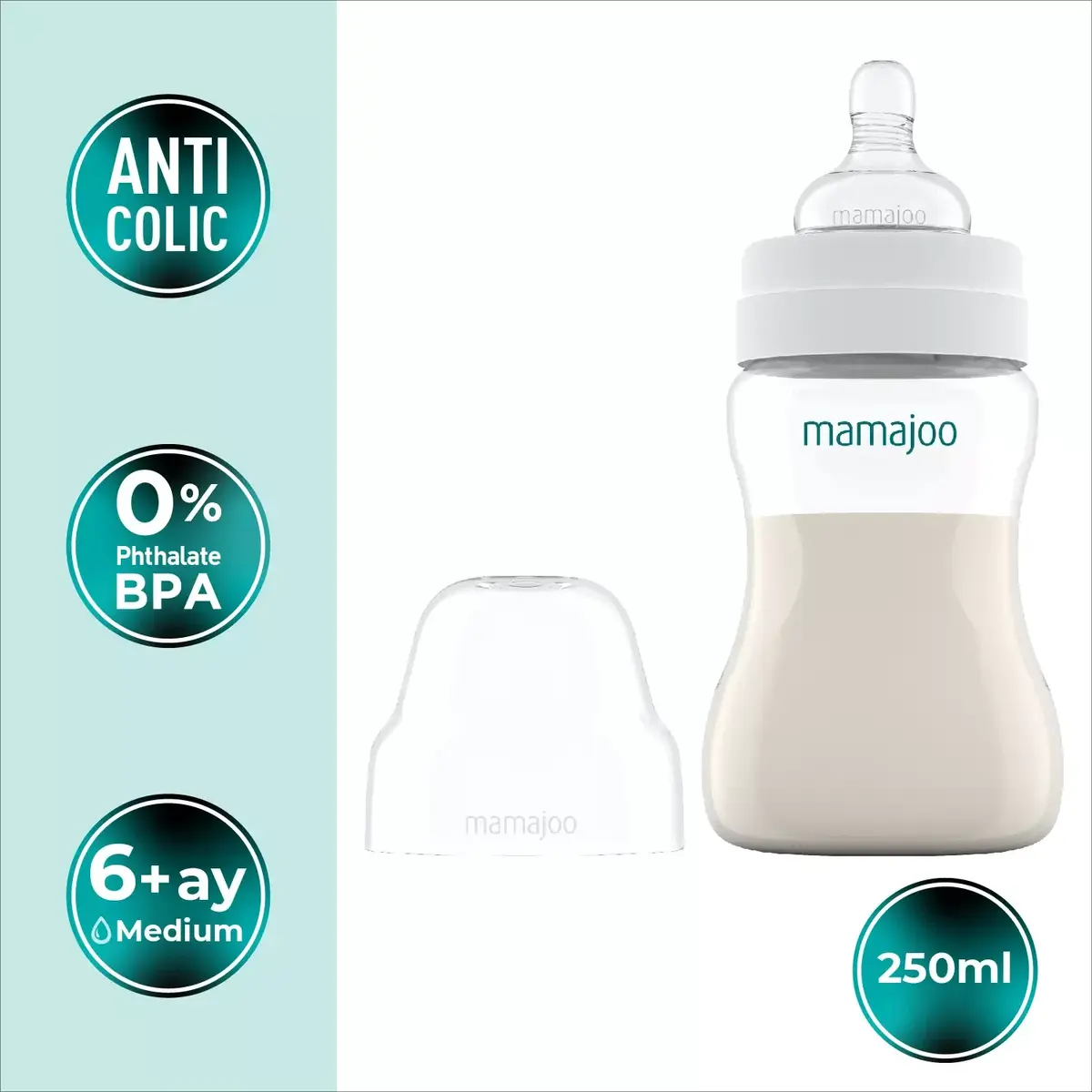 Mamajoo Silver PP Biberon 250 ml