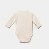 Bibaby Organik Body Cool Lines Bunny Bej - Hardal