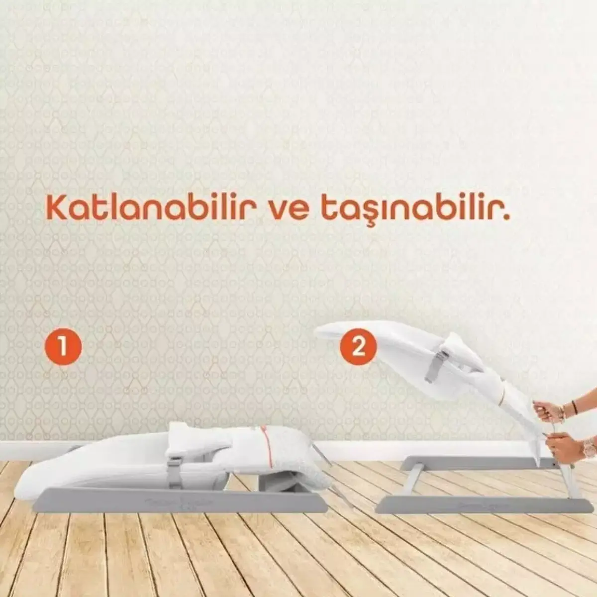 Gezenbebe Bouncy Ev Tipi Ana Kucağı Charcoal